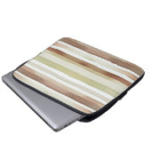Wasserfarbene Streifen Laptopschutzhülle (Vorne Knopf)