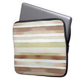 Wasserfarbene Streifen Laptopschutzhülle (Vorderseite Links)