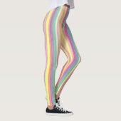 Wasserfarbene Streifen Leggings (Rechts)
