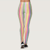 Wasserfarbene Streifen Leggings (Rückseite)