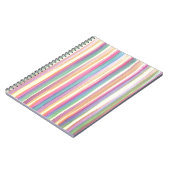 Wasserfarbene Streifen Notizblock (Linke Seite)