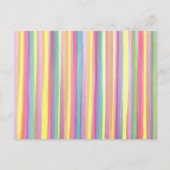 Wasserfarbene Streifen Postkarte (Vorderseite)
