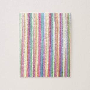Wasserfarbene Streifen Puzzle
