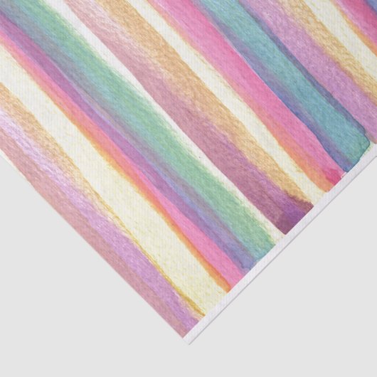 Wasserfarbene Streifen Seidenpapier (Ausschnitt)