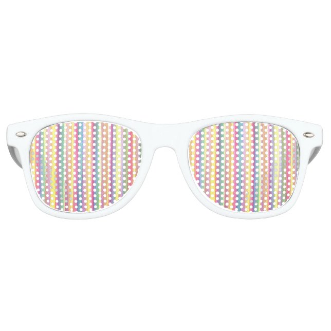 Wasserfarbene Streifen Sonnenbrille (Vorderseite)