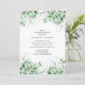 Wasserfarbene süß 16. Grünkaktus Einladung (Stehend Vorderseite)