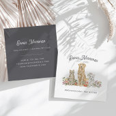 Wasserfarbene Tiere | Pflege von Haustieren Quadratische Visitenkarte