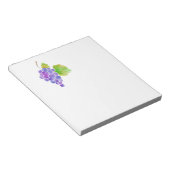 Wasserfarbene Trauben 2 Notizblock (angewinkelt)