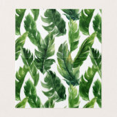 Wasserfarbene tropische Blätter bilden die Platzka (Innenseite Aufgefaltet)