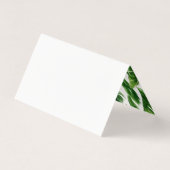 Wasserfarbene tropische Blätter bilden die Platzka (Rückseite)