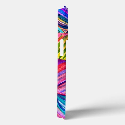 Wasserfarbene tropische Blätter Case-Mate iPhone Hülle (Rückseite / Rechts)