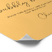 Wasserfarbene tropische Palmen - bläschige Bar Poster (Ecke)