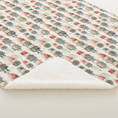 Wasserfarbene und grüne Weihnachtskitschigen Sherpadecke (3/4)