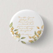 Wasserfarbene Vegetation Elegante Power Liebe Button (Vorderseite)