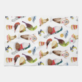 Wasserfarbene Vögel auf Snacks - Küchentücher (Horizontal)