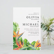 Wasserfarbene Vögel des Paradieses Einladung zur H