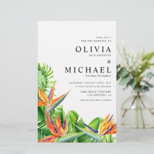 Wasserfarbene Vögel des Paradieses Einladung zur H