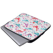 Wasserfarbene Vögel im Garten der Blume Malerei Laptopschutzhülle (Vorne Knopf)