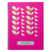 Wasserfarbene Vögel und Blätter Notizblock (Vorderseite)