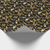 Wasserfarbene Vögel: Vintages Blumendesign. Geschenkpapier (Ecke)