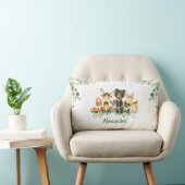 Wasserfarbene Waldtiere Lendenkissen (Stuhl )