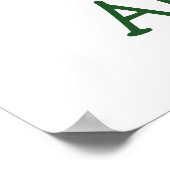 Wasserfarbene Waldtiere Poster (Ecke)