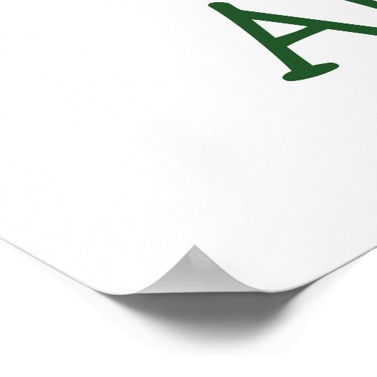 Wasserfarbene Waldtiere Poster (Ecke)