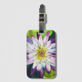 Wasserfarbene Wasserlilie Kunst Gepäckanhänger (Vorderseite Vertikal)