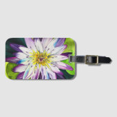 Wasserfarbene Wasserlilie Kunst Gepäckanhänger (Vorderseite (Horizontal))