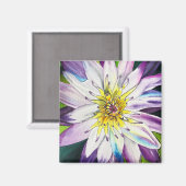 Wasserfarbene Wasserlilie schöne Kunst Magnet (Vorderseite/Rückseite)
