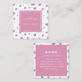 Wasserfarbene Wassermelone Ernährungsberaterin Quadratische Visitenkarte (Vorne/Hinten)