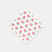 Wasserfarbene Wassermelone Kindmuster. Rosa Beere Serviette (Ecke)