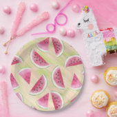 Wasserfarbene Wassermelone Pinacoteca comunale Cas Pappteller (Party)