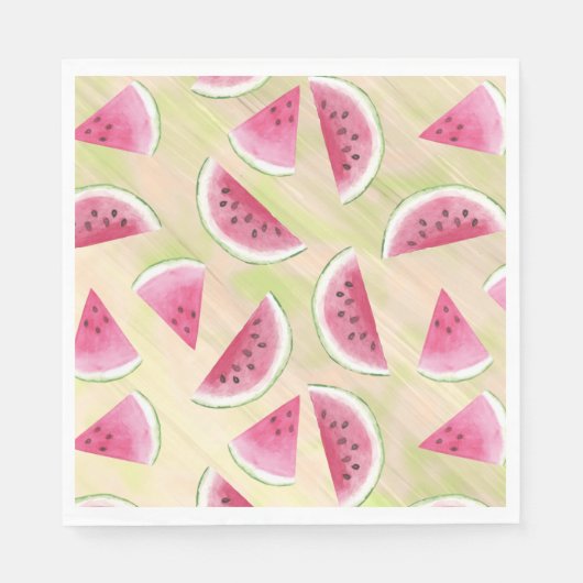 Wasserfarbene Wassermelone Pinacoteca comunale Cas Serviette (Vorderseite)
