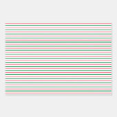 Wasserfarbene Wassermelone und Streifen Muster Geschenkpapier Set (Vorderseite 2)