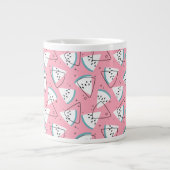 Wasserfarbene Wassermelonen Jumbo-Tasse (Vorderseite)