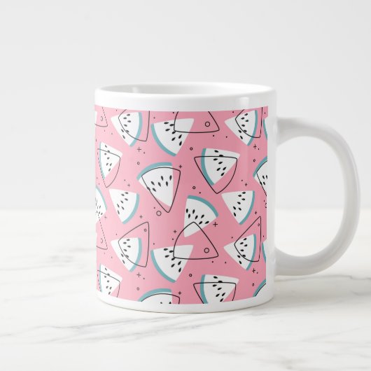 Wasserfarbene Wassermelonen Jumbo-Tasse (Rechts)