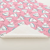 Wasserfarbene Wassermelonen Sherpadecke (3/4)