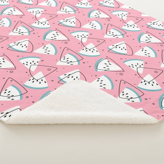 Wasserfarbene Wassermelonen Sherpadecke (3/4)