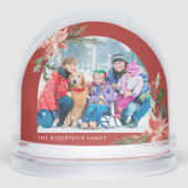 Wasserfarbene Weihnachtsstern 2 Foto Weihnachten Schneekugeln (Vorderseite)