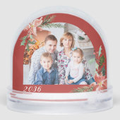 Wasserfarbene Weihnachtsstern 2 Foto Weihnachten Schneekugeln (Rückseite)