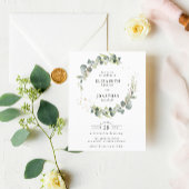 Wasserfarbene Weinkreide Einladung