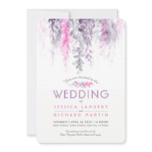 Wasserfarbene Weintraube Rosa lila graue Hochzeit