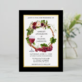 Wasserfarbene Weintrauben Weintrauben Olivenweg Sc Folieneinladung (Stehend vorne)