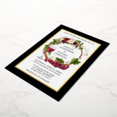 Wasserfarbene Weintrauben Weintrauben Olivenweg Sc Folieneinladung (Gedreht)