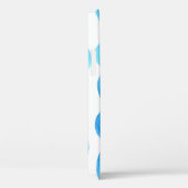 Wasserfarbene Wellen: Blau Türkis Nahtlos. Case-Mate iPhone Hülle (Rückseite / Rechts)