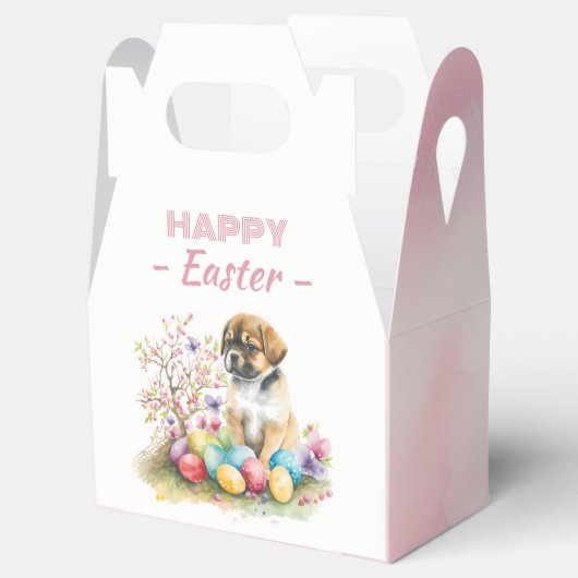 Wasserfarbene Welpeneier & Blume - Geschenkschachtel (Geöffnet)