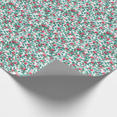 Wasserfarbene Wildbeeren, nahtloses Muster. Geschenkpapier (Ecke)