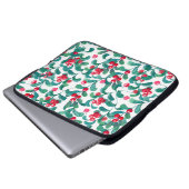 Wasserfarbene Wildbeeren, nahtloses Muster. Laptopschutzhülle (Vorne Knopf)