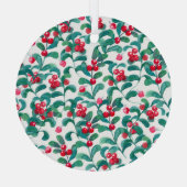 Wasserfarbene Wildbeeren, nahtloses Muster. Ornament Aus Glas (Rückseite)